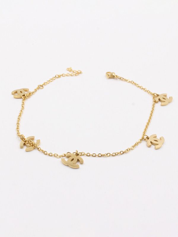 Chanel Luxury 18K Gold Plated Anklets