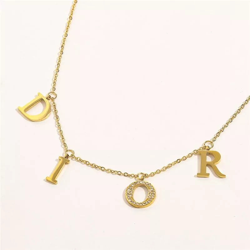 Dior 14K Gold Plated Necklace