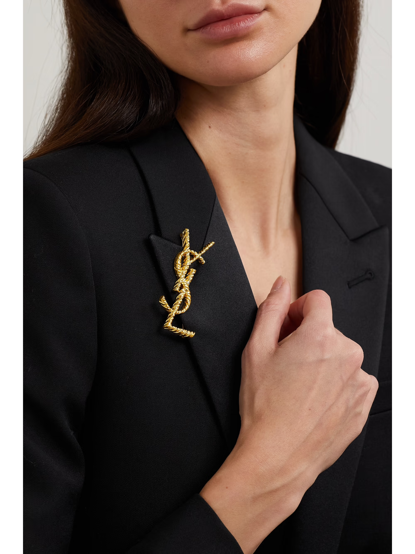 YSL Gold Brooch